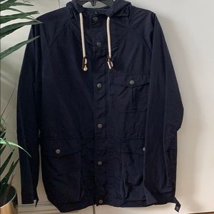 FLINT AND TINDER Navy Shell Jacket